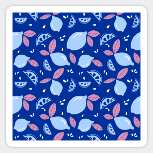 Cute Lemon Pattern - Retro Sticker